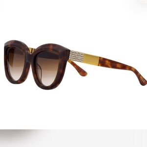 New Freida Rothman Bella Sunglasses with Gold and crystal Accents